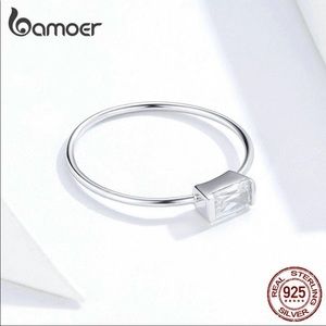 3 FOR $30Minimalist Solitaire (.50ct CZ)in Sterling Silver